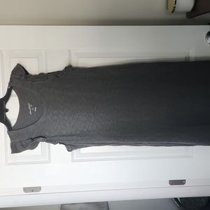 Heather Gray Midi Tshirt Dress sz XL
